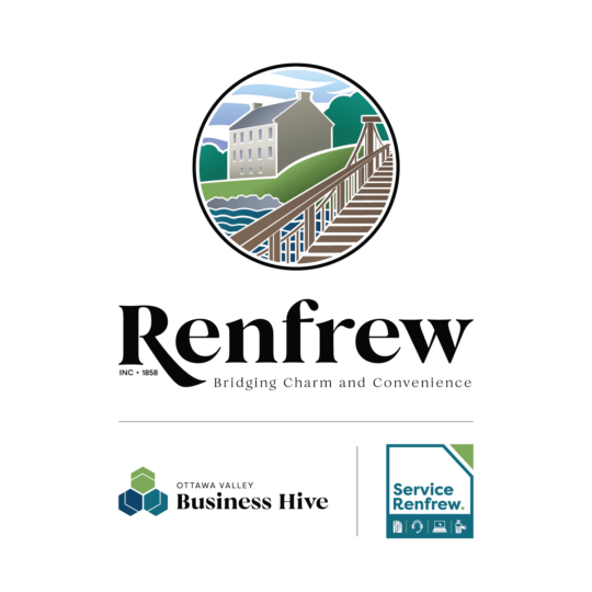 Renfrew and town services logos